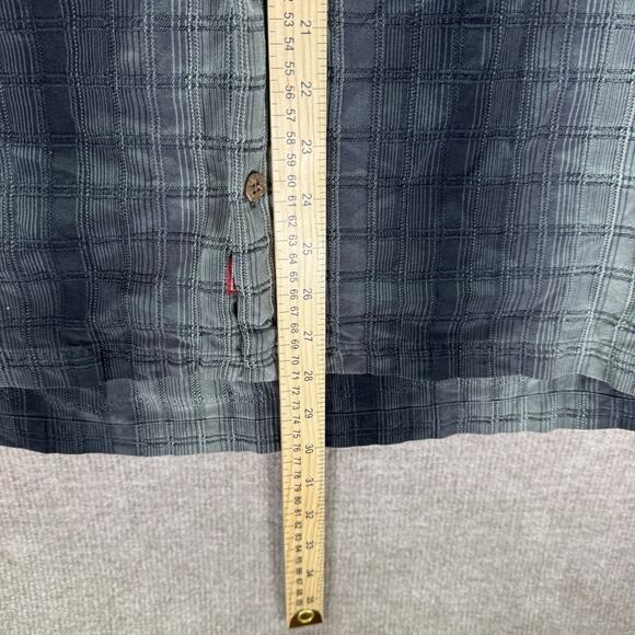 Tommy Bahama Black And Grey Striped 100% Silk Shirt‎ Size XL - Picture 3 of 6